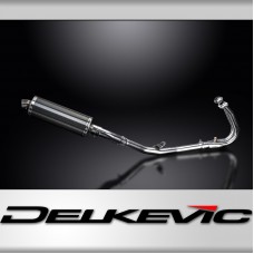 Kawasaki Ninja 500 24-25 Echappement Complet 2-1 Silencieux 350mm Ovale Carbone