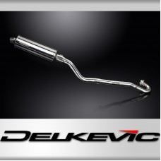 Kawasaki KLR650E 2008-2019 Echappement Complet Silencieux 350mm Ovale Inox