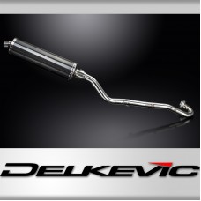 Kawasaki KLR650E 2008-2019 Echappement Complet Silencieux 450mm Ovale Carbone