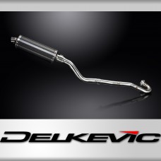 Kawasaki KLR650E 2008-2019 Echappement Complet Silencieux 350mm Ovale Carbone