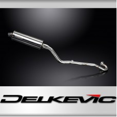 Kawasaki KLR650C 1995-2003 Echappement Complet Silencieux 350mm Ovale Inox