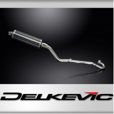 Kawasaki KLR600 KL600 1985-94 Echappement Complet Silencieux 350mm Ovale Carbone
