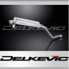 Kawasaki KLR600 KL600 1985-1994 Echappement KIT-Silencieux 350mm Ovale Inox