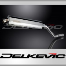 Kawasaki KLR600 KL600 1985-1994 Echappement KIT-Silencieux 450mm Ovale Inox