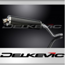 Kawasaki KLR600 KL600 1985-1994 Echappement KIT-Silencieux 450mm Ovale Carbone