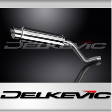 Kawasaki KLR600 KL600 1985-1994 Echappement KIT-Silencieux 350mm Rond Inox