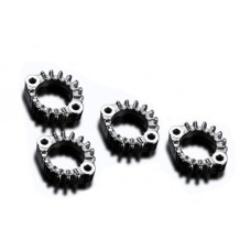 Kawasaki Z1 Z1A Z1B Z900 A4 72-76 Brides Echappement x 4 Acier Doux MoulÃ© Chrome